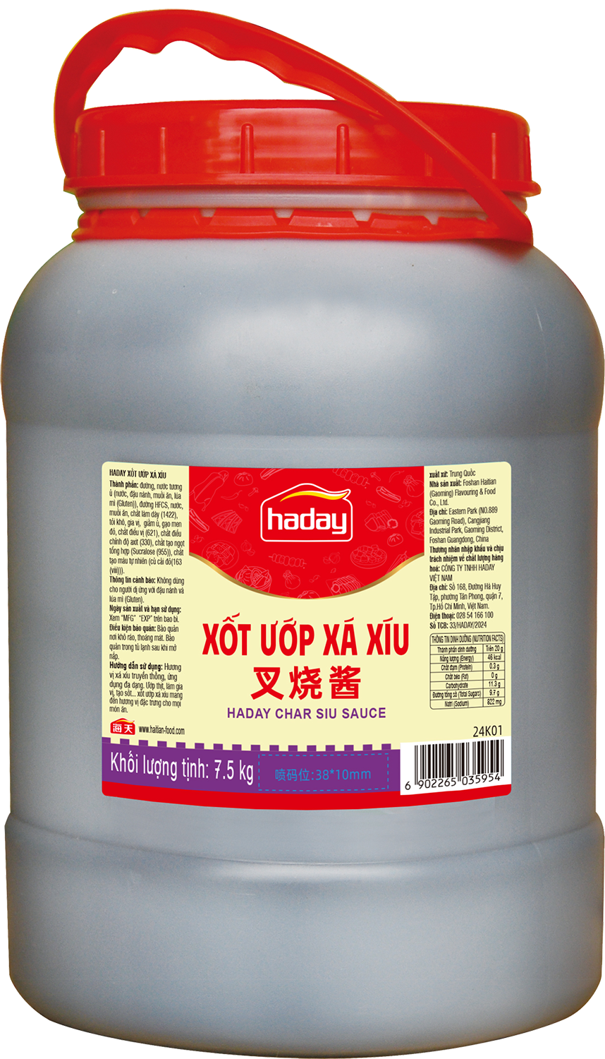 XỐT XÁ XÍU 7.5kg- Quy cách_ 2 can_ 1thùng